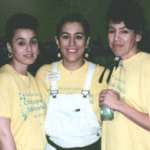 Margarita DeLeon [right] with friends and family at function in Toledo circa 1992.